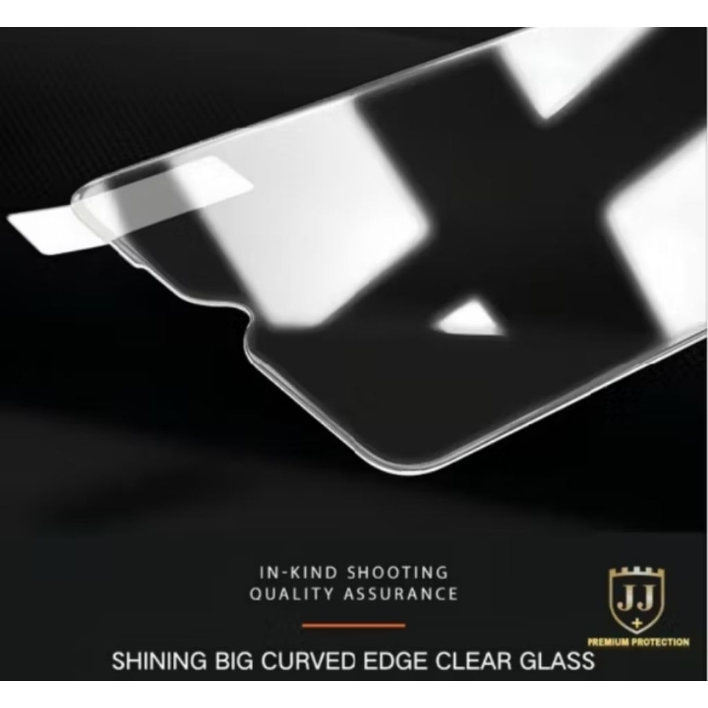 LAYAR TG BENING JJ + PREMIUM BIG CURVE CLEAR GLASS TECNO POVA 7 CAMON 40 ANTI-SCRATCH SCREEN PROTECT