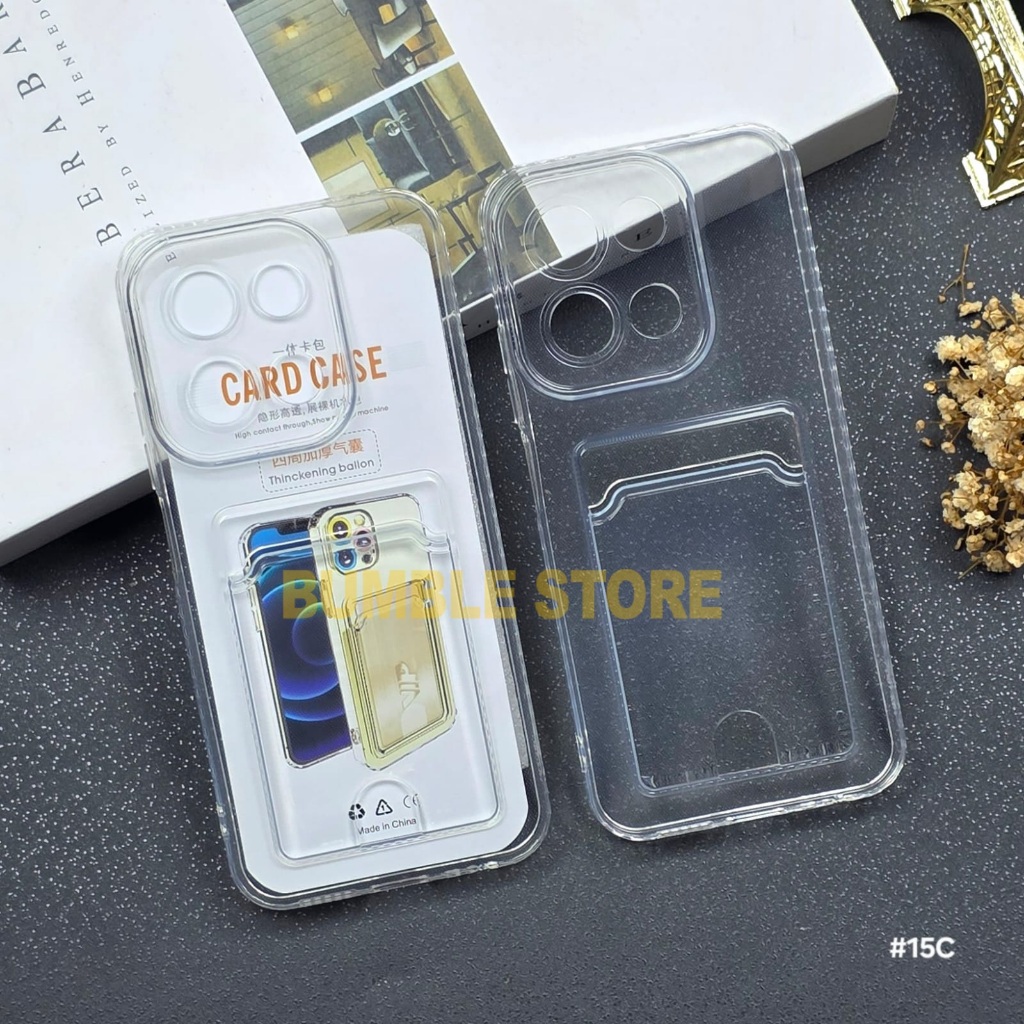 Bumble - Redmi 15 Redmi 15C Redmi 14C Softcase Clear Card Case Bening Card Slot Case Redmi 15 Redmi 