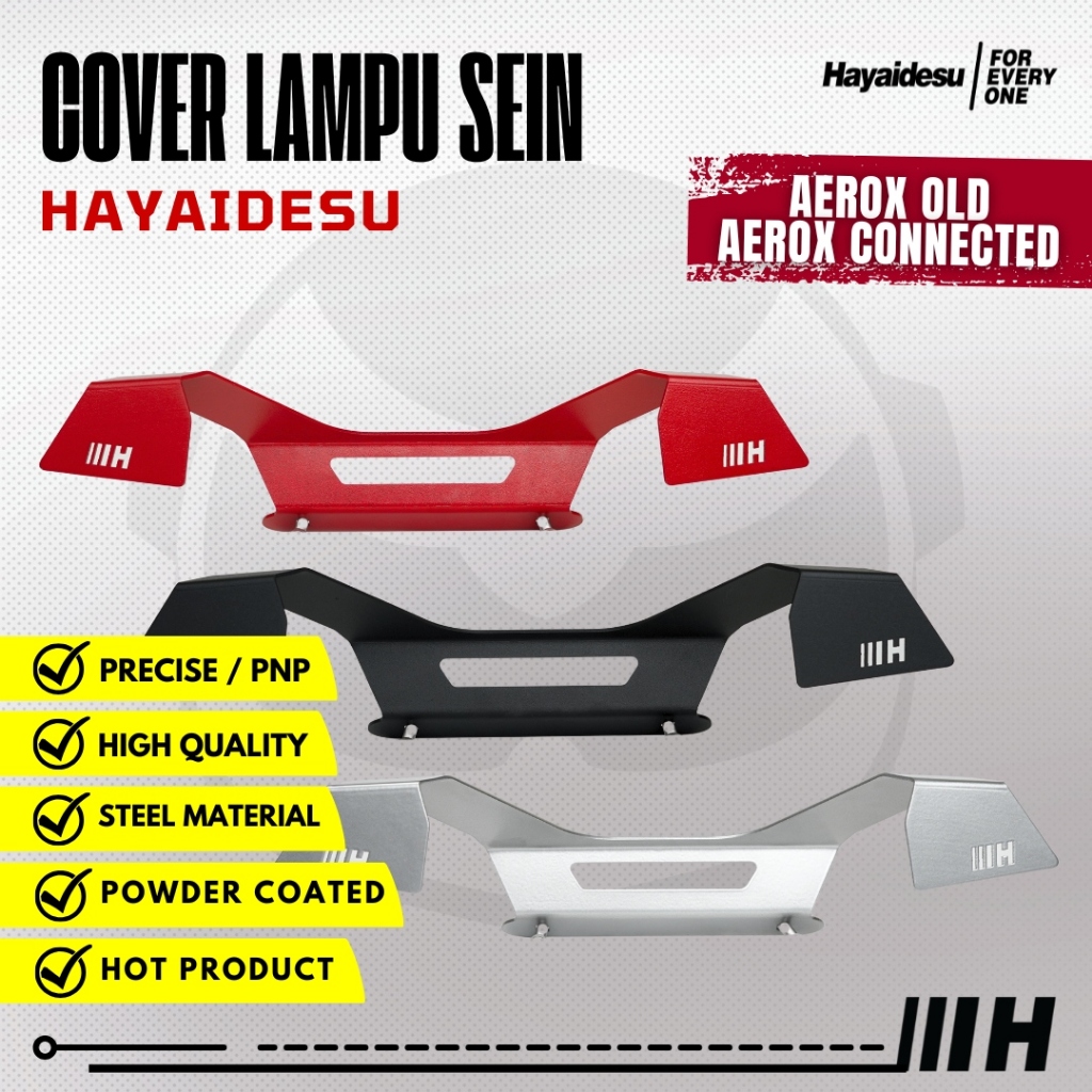 ฝาครอบตัวป้องกันไฟเลี้ยวด้านหลังสําหรับ AEROX OLD & NEW CONNETED (2016-2024) HAYAIDESU
