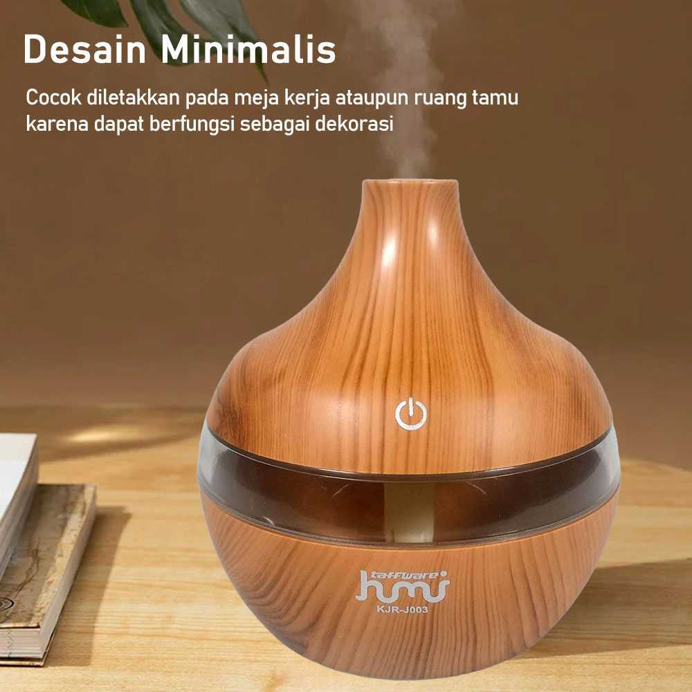 Taffiffware HUMI 300ml Mini Ultrasonic Aroma Diffuser RGB Air Humidifier - KJR-J003