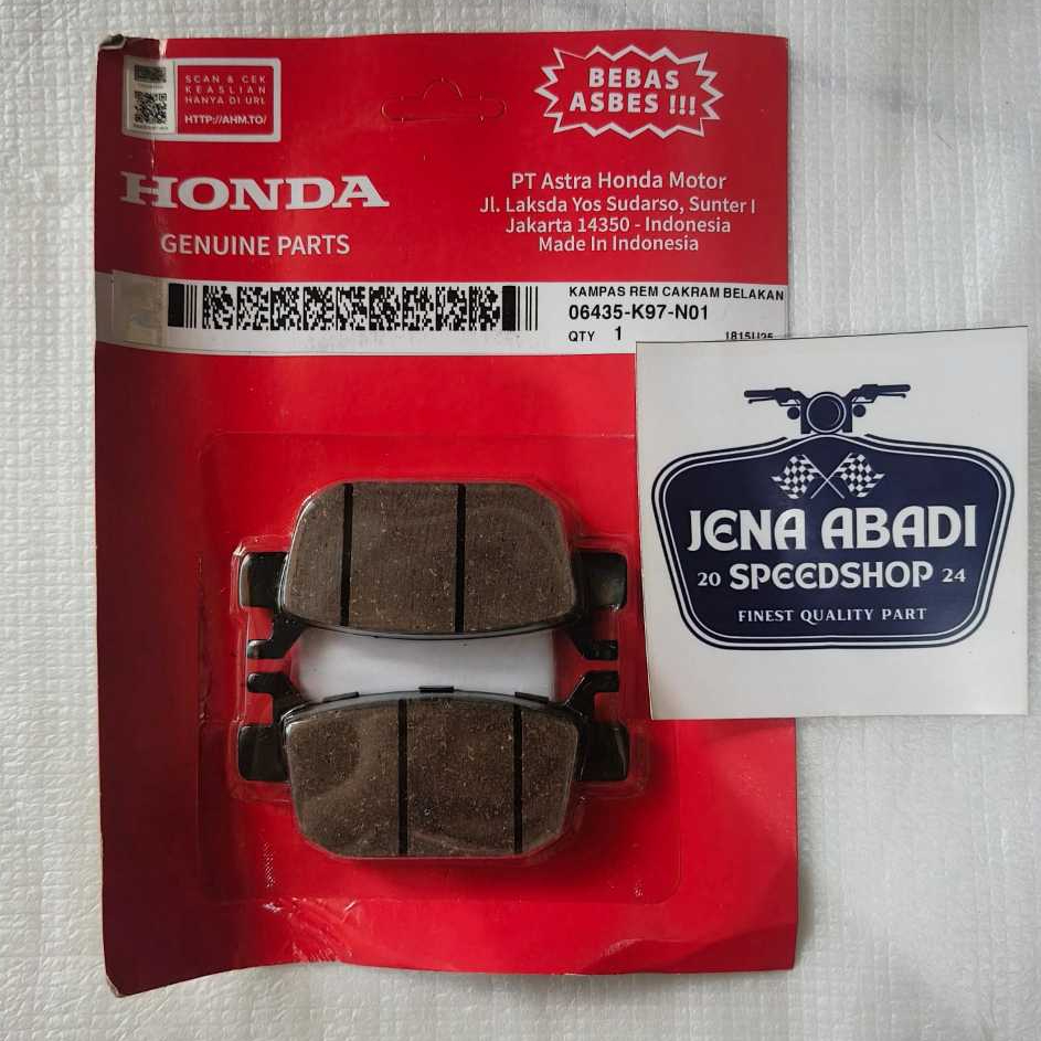 ชุดผ้าดิสเบรคด้านหลังสําหรับ ADV PCX 150 PCX Hybrid Vario 160 Original AMH 06435-K97-N01