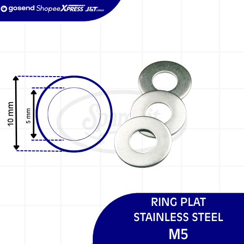 M5 แหวนจานสแตนเลส***