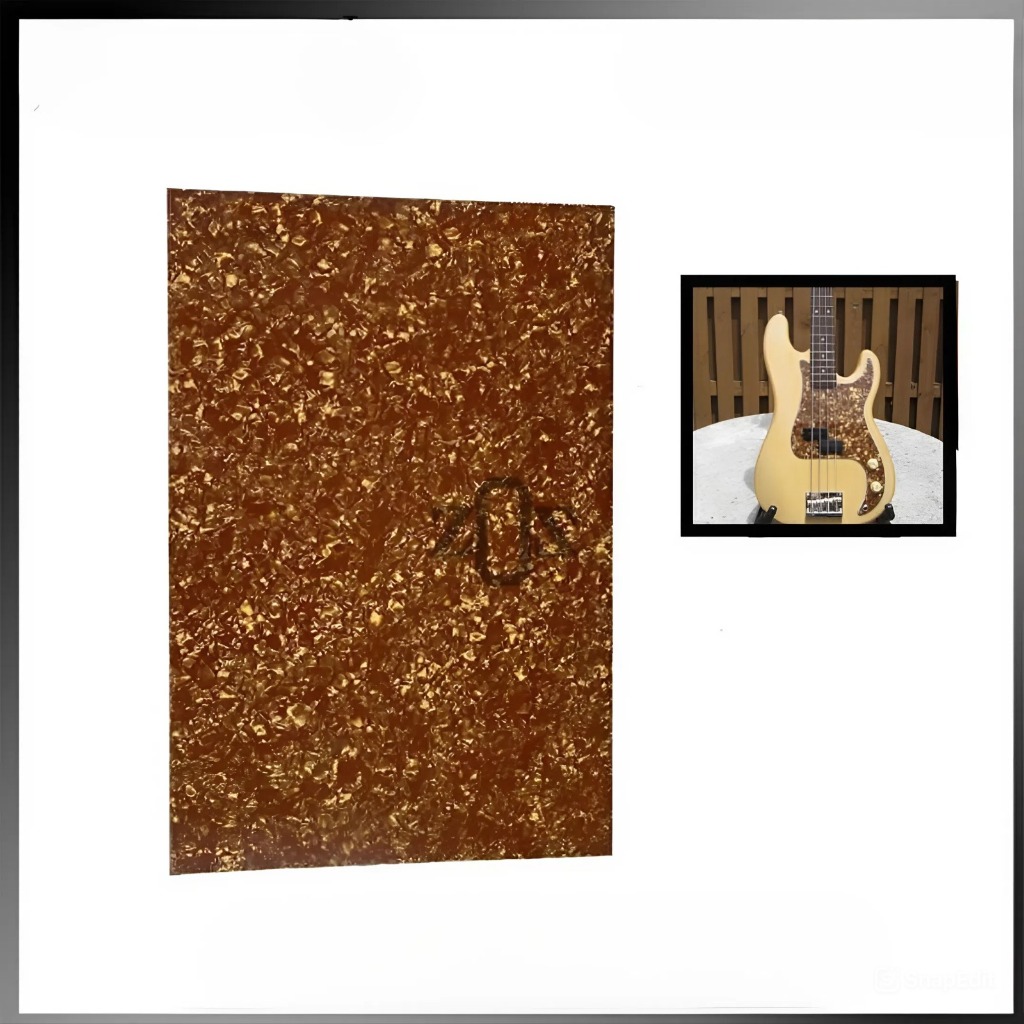 DIY Bronze Pearl YY-18G 4 ชั้นกีตาร์ Body Protector Pickguard วัสดุวัสดุ