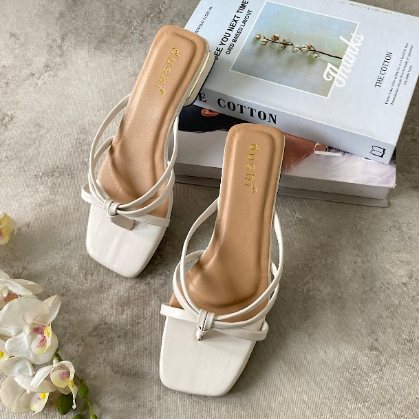 DUSHI MARNI Heels รองเท้าแตะปาร์ตี้ผู้หญิง ส้น 3 ซม.