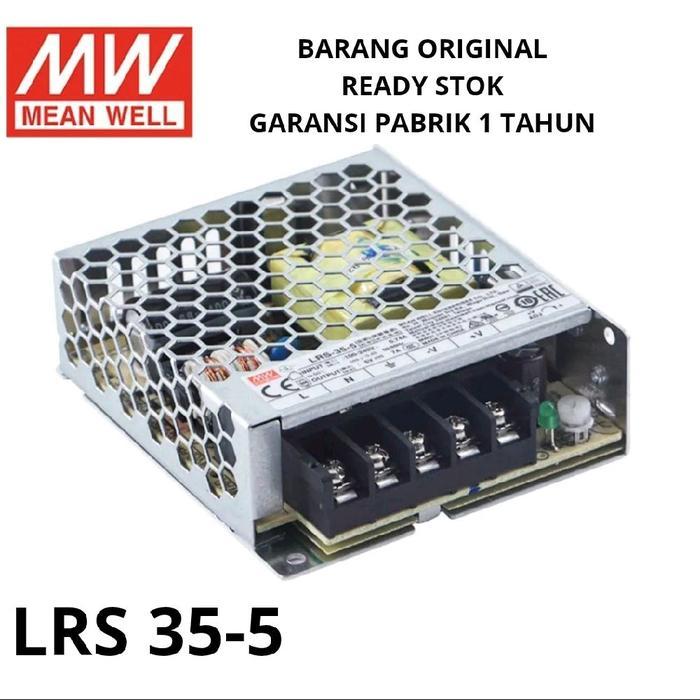 MeanWell Mean Well LRS 35-5 5V 5 โวลต์ 7Ah 7 Ampere อะแดปเตอร์รายการเดิม