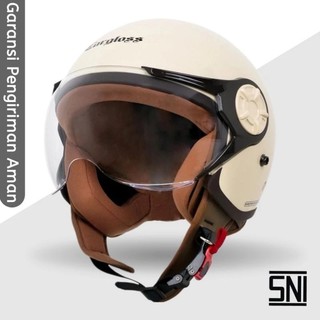CARGLOSS PREMIUM/ HELM RETRO /HELM HIJAB/ HELM SNI
