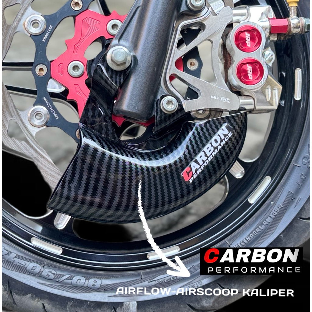 ฝาครอบ Caliper Cooler Airscoop all beat scoopy vario pcx supra x Disc Right - Motorcycle Caliper Cooler