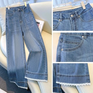 <elegan.girl> Celana Jeans Higwaist Baggy Jeans Celana Loose Jeans Kulot premium pants Celana Jeans Wanita Model A-Line Longgar Dengan Pinggang Tinggi