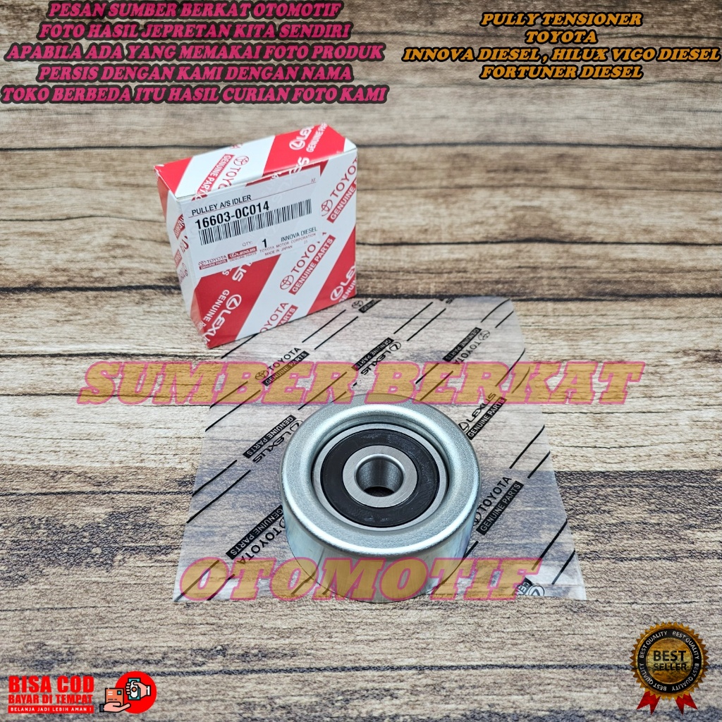 BERING PULLEY TENSIONER เข็มขัดพัดลม TOYOTA INNOVA DIESEL FORTUNER DIESEL HILUX ดีเซล