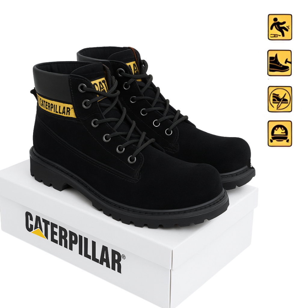 Caterpillar SBY Mens Seti Pdl รองเท้านิรภัย Steel Toe Tracking Bikers CAN