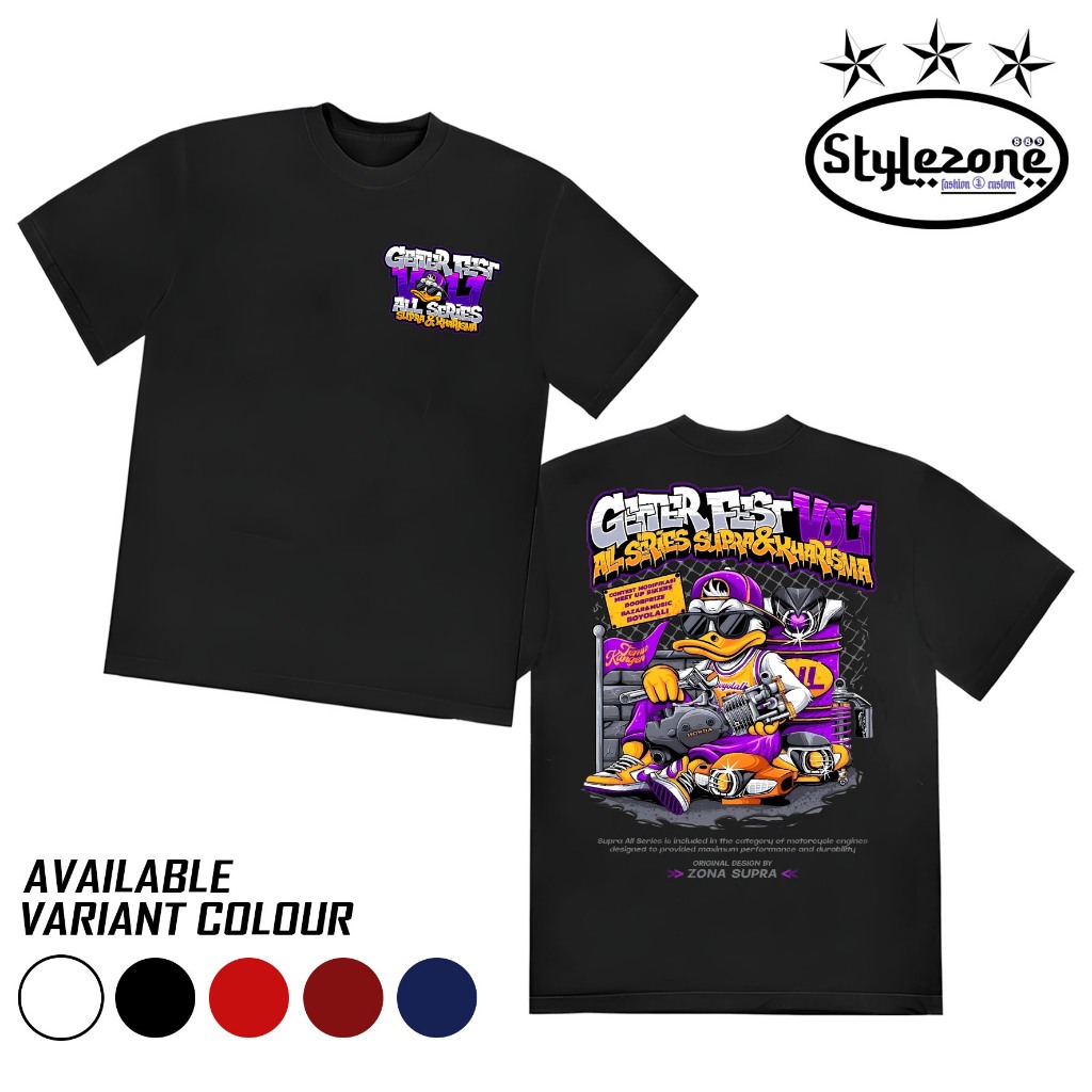 Supra Boyolali GETTERFEST เสื้อยืด Unisex - เสื้อยืดผู้ชายและผู้หญิง - เสื้อ Supra