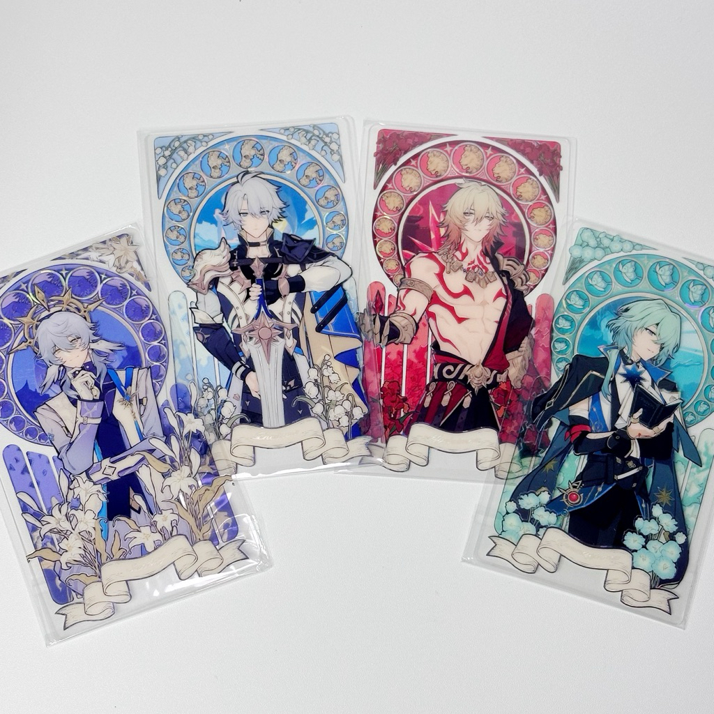 [HSR Fanmerch] Reflection Transparent Card - Phananon, Mydei, Anaxa, Sunday