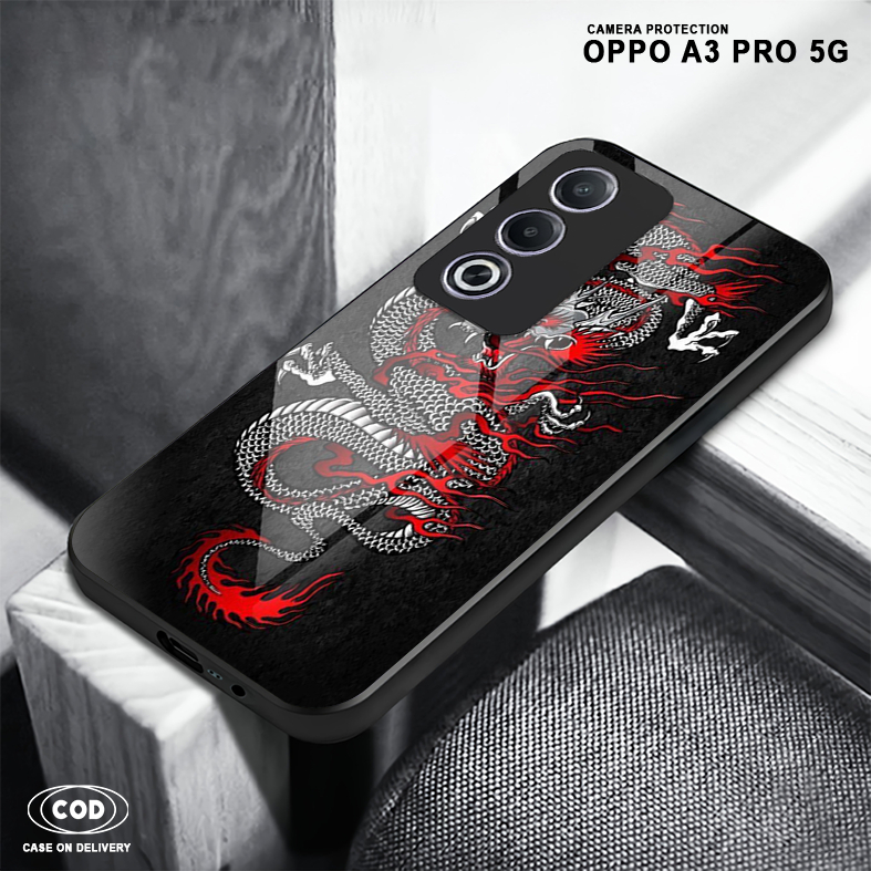 OH08 Softcase Glass สําหรับ Oppo A3 Pro ล่าสุด 2025 - ปลอกโทรศัพท์มือถือ - ตัวป้องกันโทรศัพท์มือถือ 