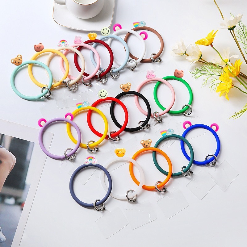 แหวนกําไลข้อมือสร้อยข้อมือซิลิโคนโทรศัพท์มือถือ Universal Charm โทรศัพท์น่ารัก BG01 PB10362