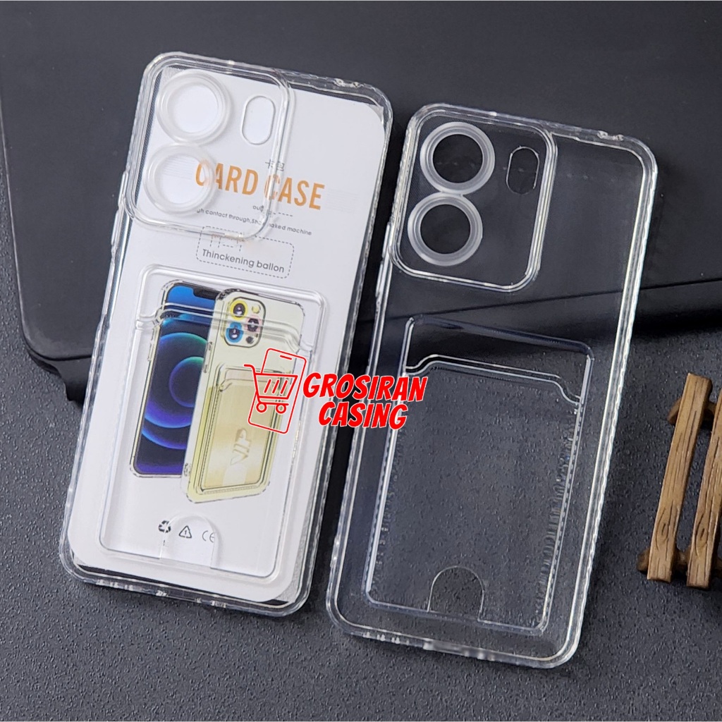 Soft Case Card Slot / Clear Card Case Poco C65 Poco C71 Poco C75 Poco F6 5G Poco M5 Poco M6 4G Poco 