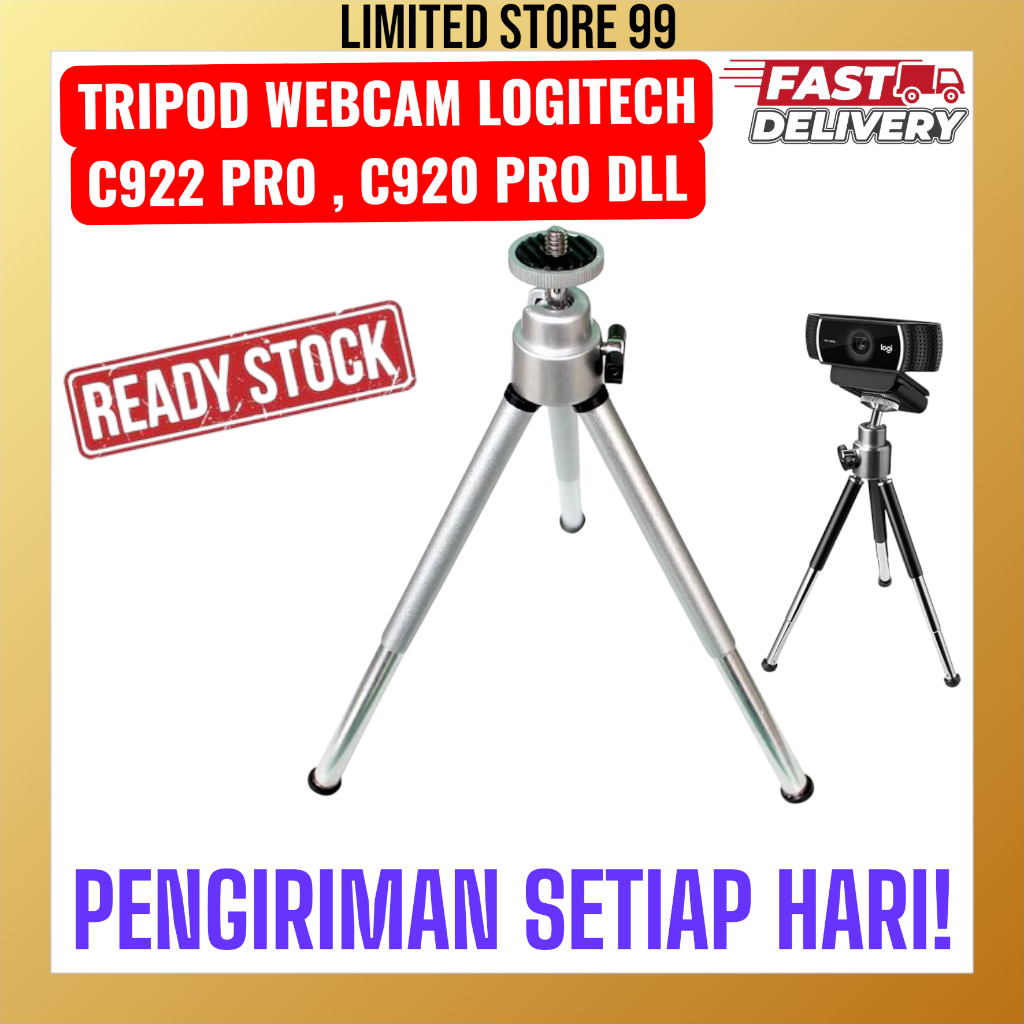 TRIPOD WEBCAM LOGITECH C922 PRO, C920 PRO ETC.