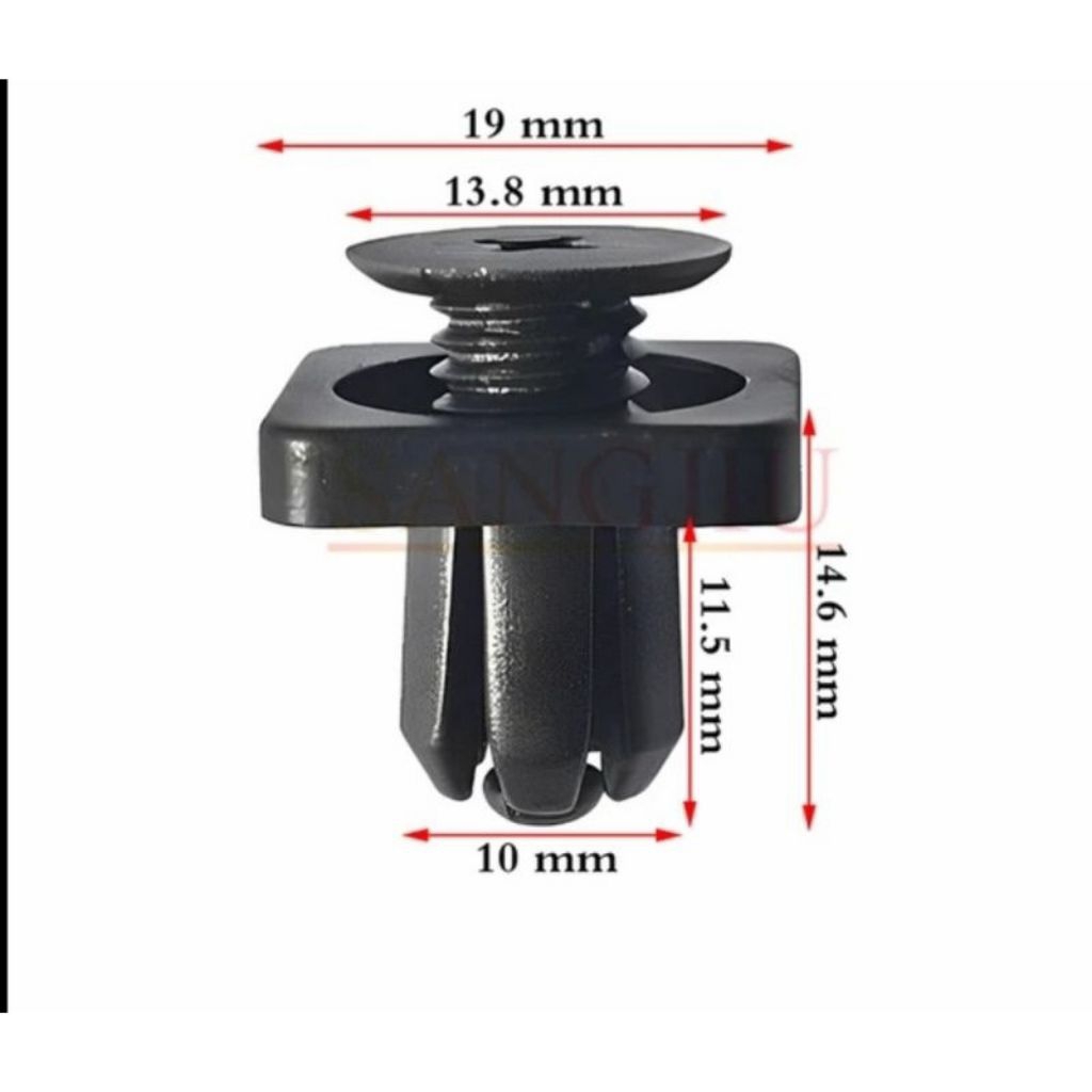 MESIN ปุ่มคลิป 9514-TG1-T01 ฝาครอบเครื่องยนต์ล่างคลิป brio mobilio jazz city hrv accord odysssey Crv