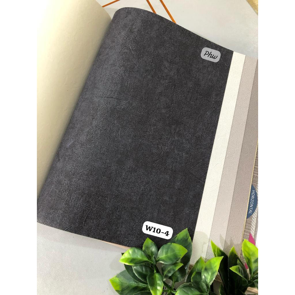 INDUSTRARY FLO BLACK CEMENT WALLPAPER