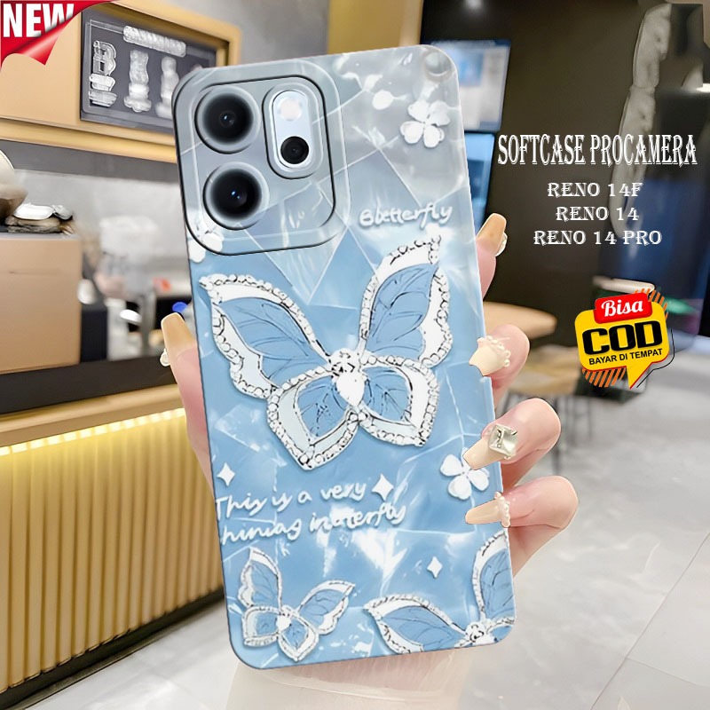 เคส HP Reno 14F - Reno 14 - Reno 14 Pro - Reno 13f - เคส Reno 13 - เคส Softcase แบบยืดหยุ่น - เคสแฟช