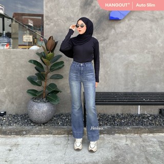 JINISO - Highwaist  Cutbray Stretch Pocket Jeans 648 HANGOUT