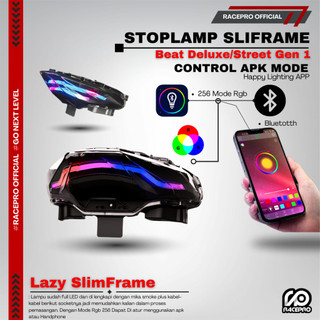STOPLAMP RGB LAZY SLIMFRAME RACEPRO BEAT DELUXE GEN 1 BEAT STREET GEN 1 LAMPU BELAKANG BEAT DELUXE