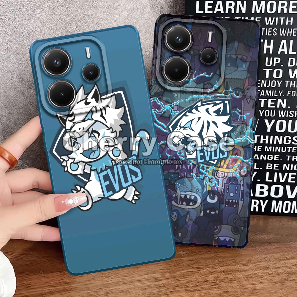 Cherry Acc QW12 SoftCase Pro กล้อง Evos Motif สําหรับ Redmi หมายเหตุ 14 4G/5G Kesing กรณี Hp Cassing