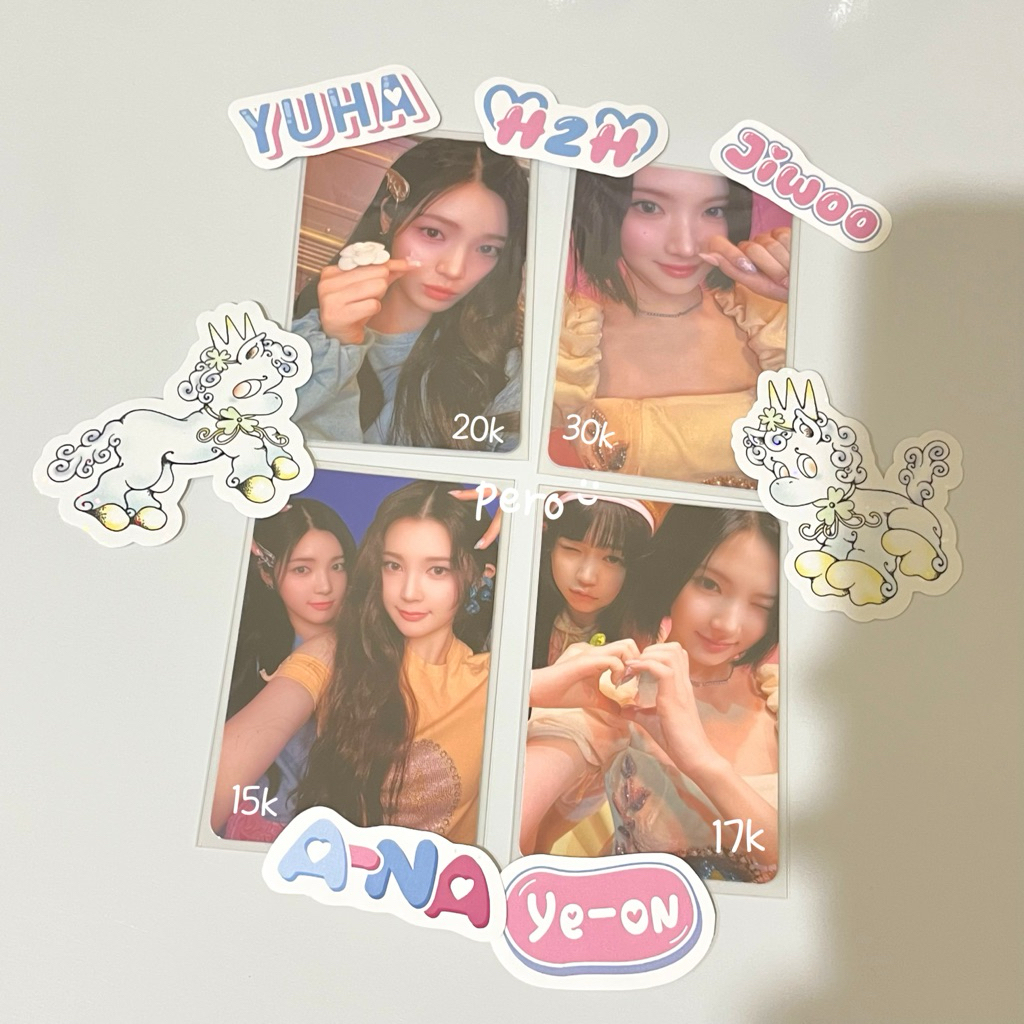 PC HEARTS2HEARTS PHOTOCARD | ชม.2ชม. | JIWOO ANA YUHA YE-ON STELLA IAN JUUN CARMEN ALBUM THE CHASE