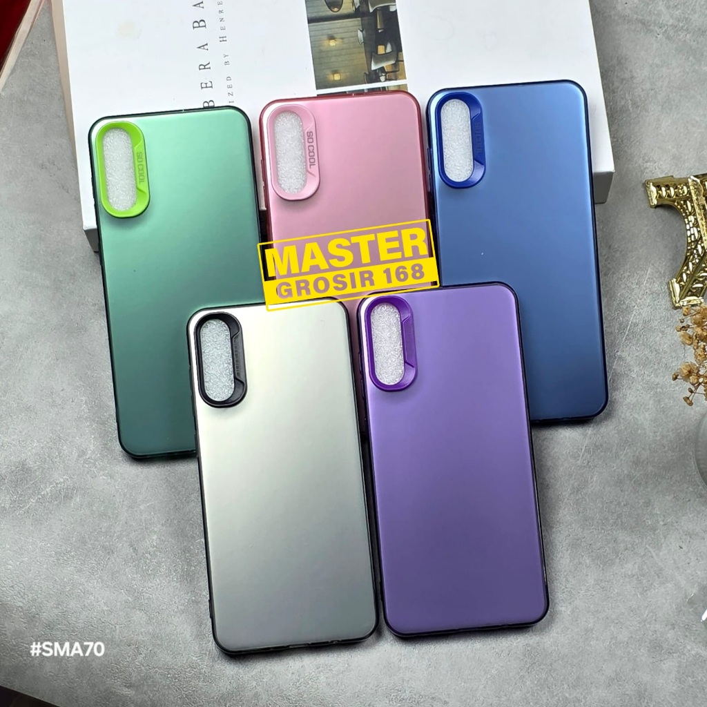 SAMSUNG A70 SOCOOL CASE MACAROON CASE IMD HYBRID PLATE HOLOGRAM SAMSUNG A70