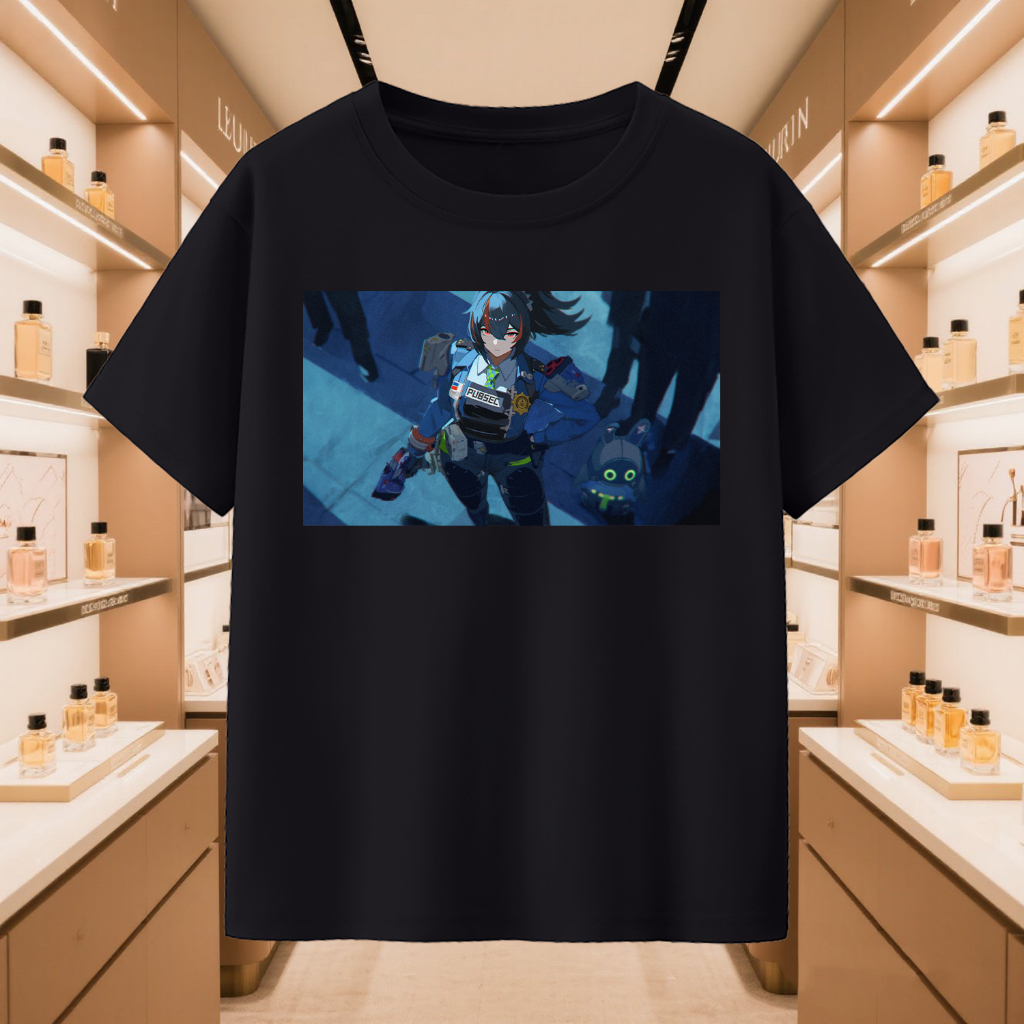 Zhu Yuan ZENLESS ZONE ZERO T-SHIRT - MENS & WOMENS DISTRO T-SHIRT ANIME & GAME T-SHIRT ZZZ BELLE สีด