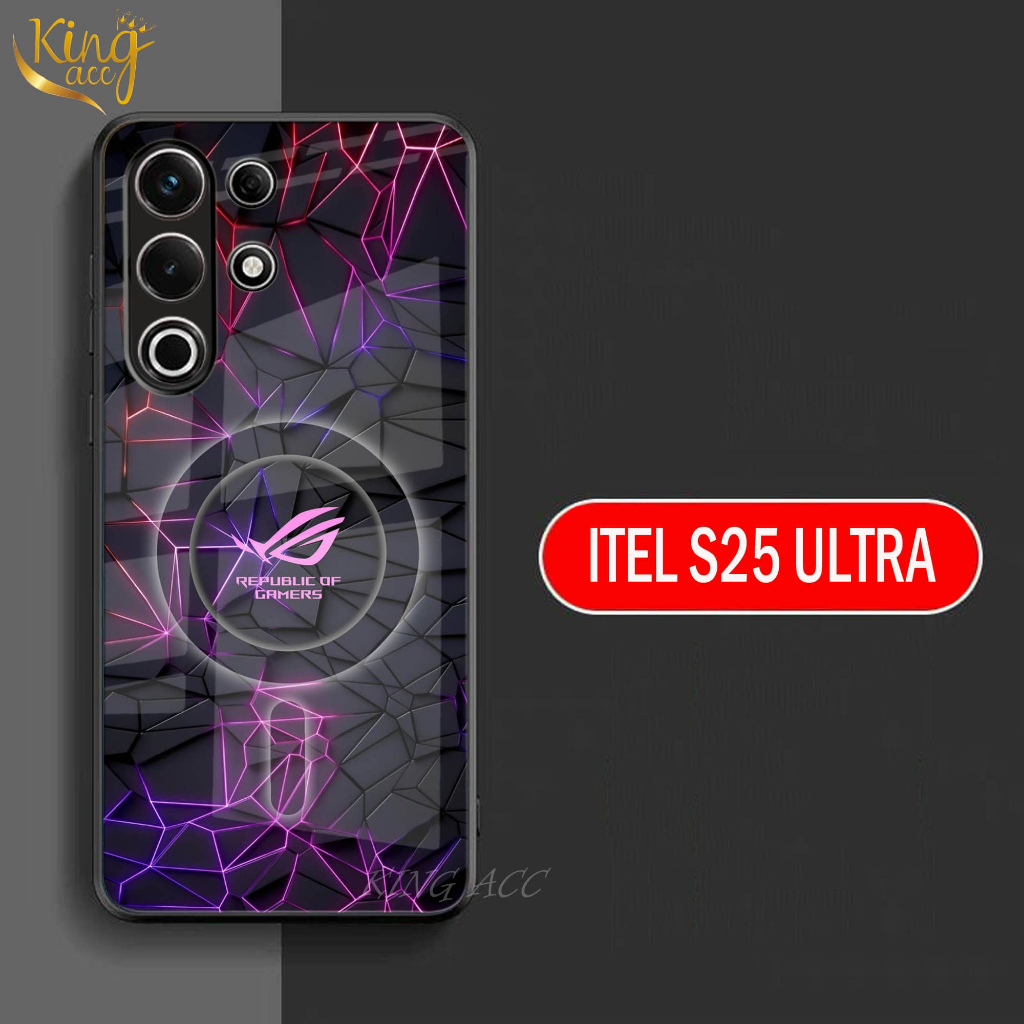 Itel S25 Ultra Softcase Glass Glossy Itel S25 Ultra Case Hp Itel S25 Ultra - K77