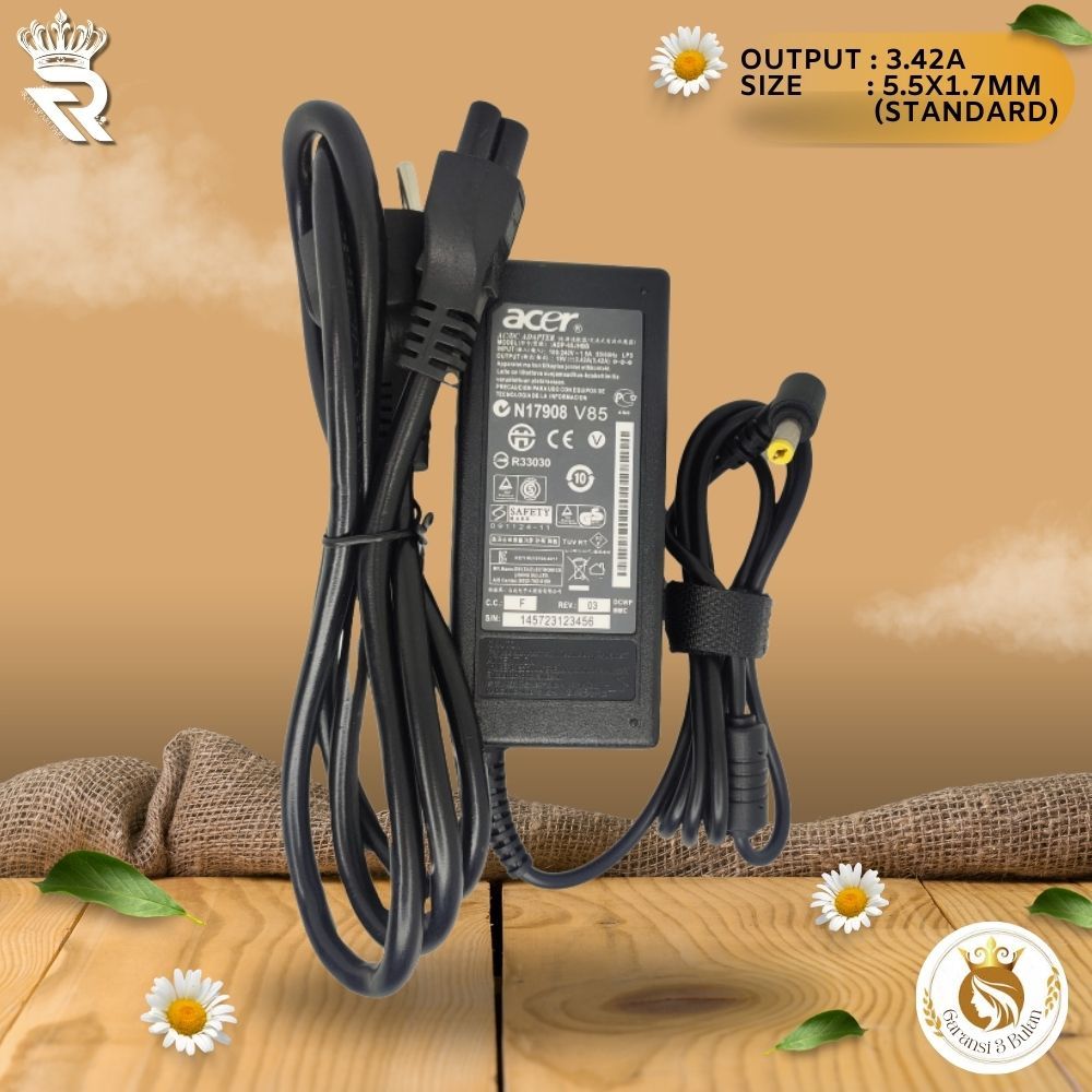 อะแดปเตอร์ชาร์จสําหรับ Acer A515-41G A515-43 A515-43G A515-51 A515-51G 3.42A 5.5x1.7mm STD แล็ปท็อป