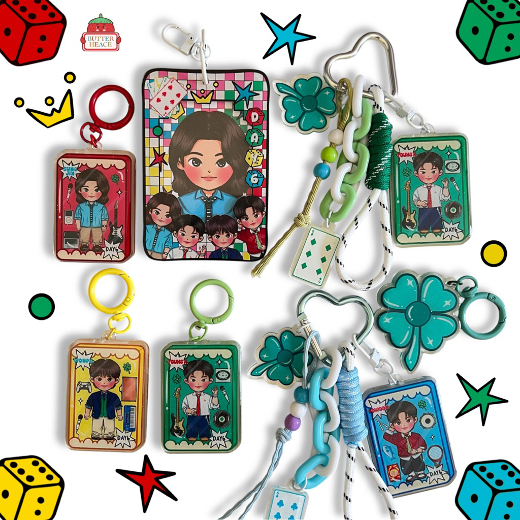 DAY6 (The DECADE) BAGCHARM & PHOTCARD HOLDER | พวงกุญแจ GLITTER DAY6