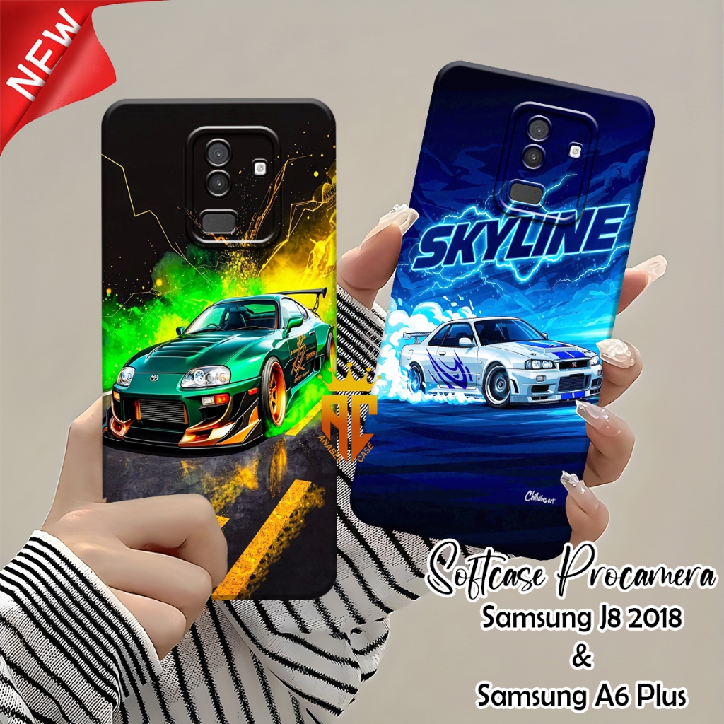 Softcase SAMSUNG J8 2018 / SAMSUNG A6 PLUS - Fashion Case Cool Racing Car Motif - Aesthetic Case - เ