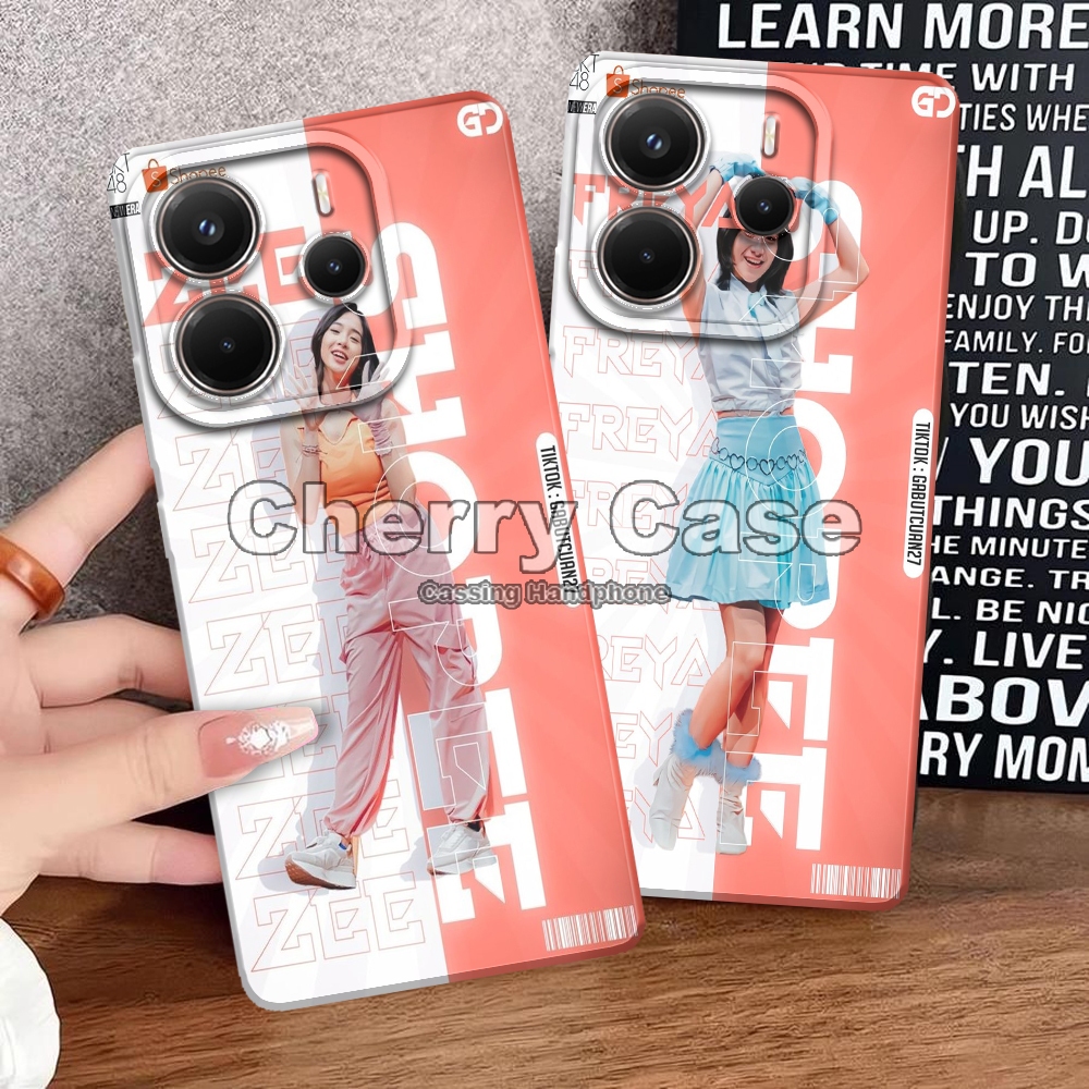 Cherry Acc QW26 SoftCase Pro กล้อง Motif สาวสําหรับ Redmi หมายเหตุ 14 4G/5G Kesing กรณี Hp Cassing H