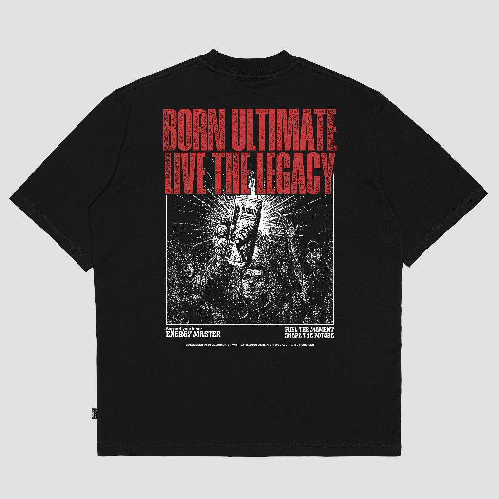 เสื้อยืด Queenbeer X Extra Joss สีดํา