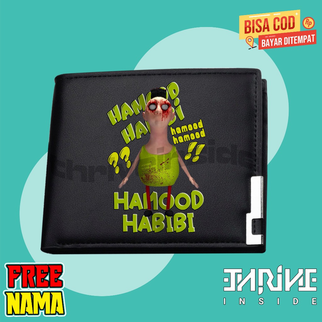 ฟรีกระเป๋าสตางค์พับได้สําหรับเด็ก NAME พร้อม Hamood Habibi Character / Viral Hamood Habibi Wallet