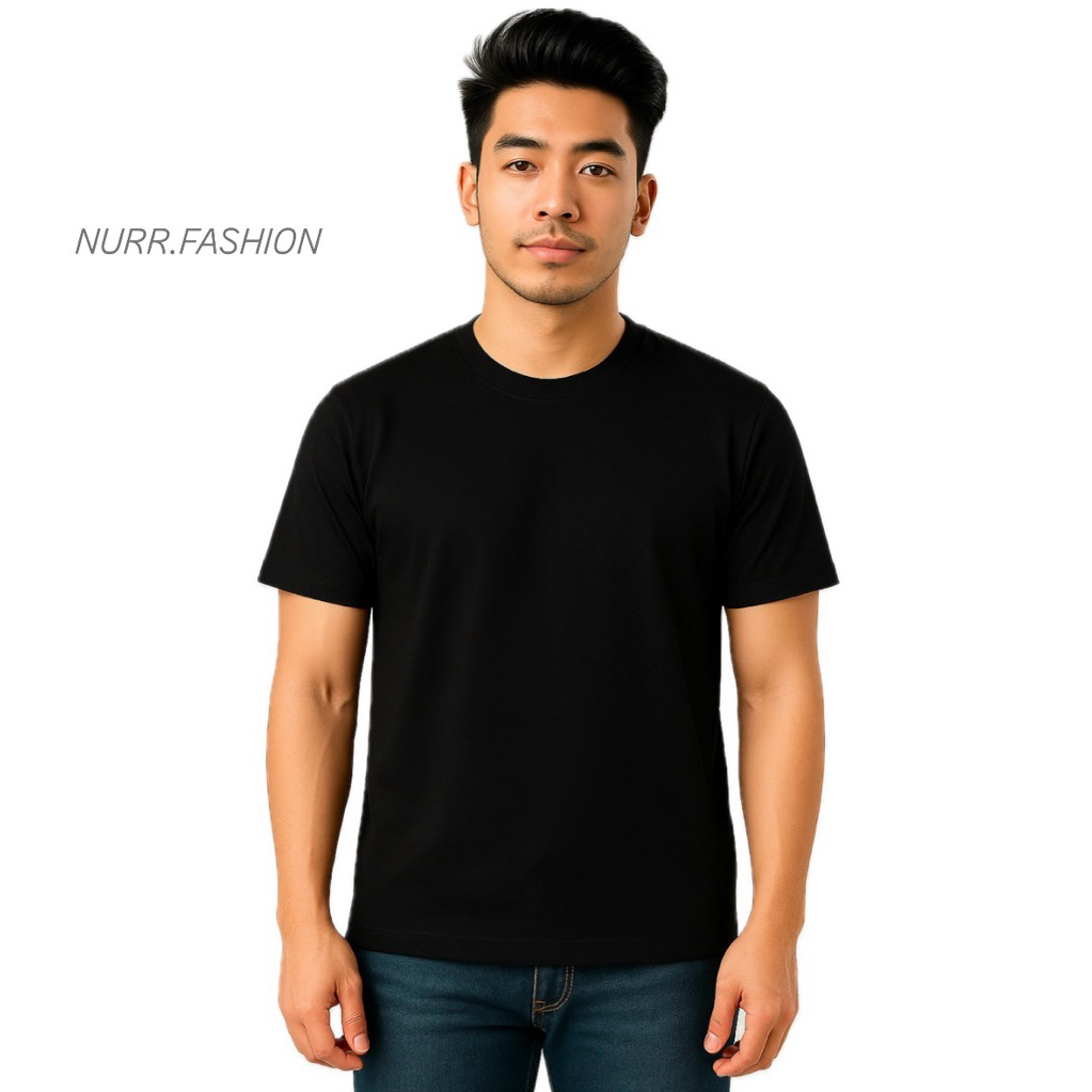 เสื้อยืด PLAIN ผลิตในประเทศ 30s COMED COTTON MATERIAL สําหรับผู้ชายและผู้หญิง