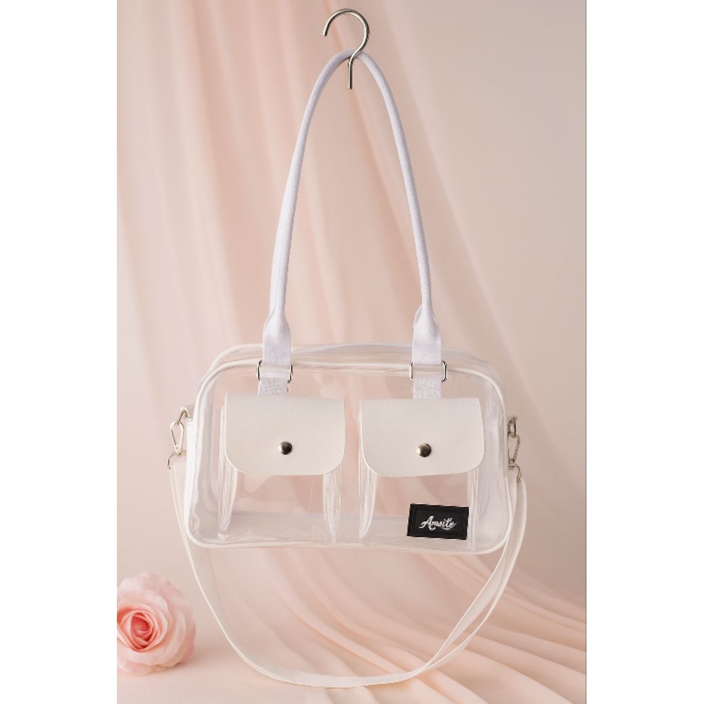 กระเป๋าสะพาย mica pvc หนาและสวยงาม (Cia)