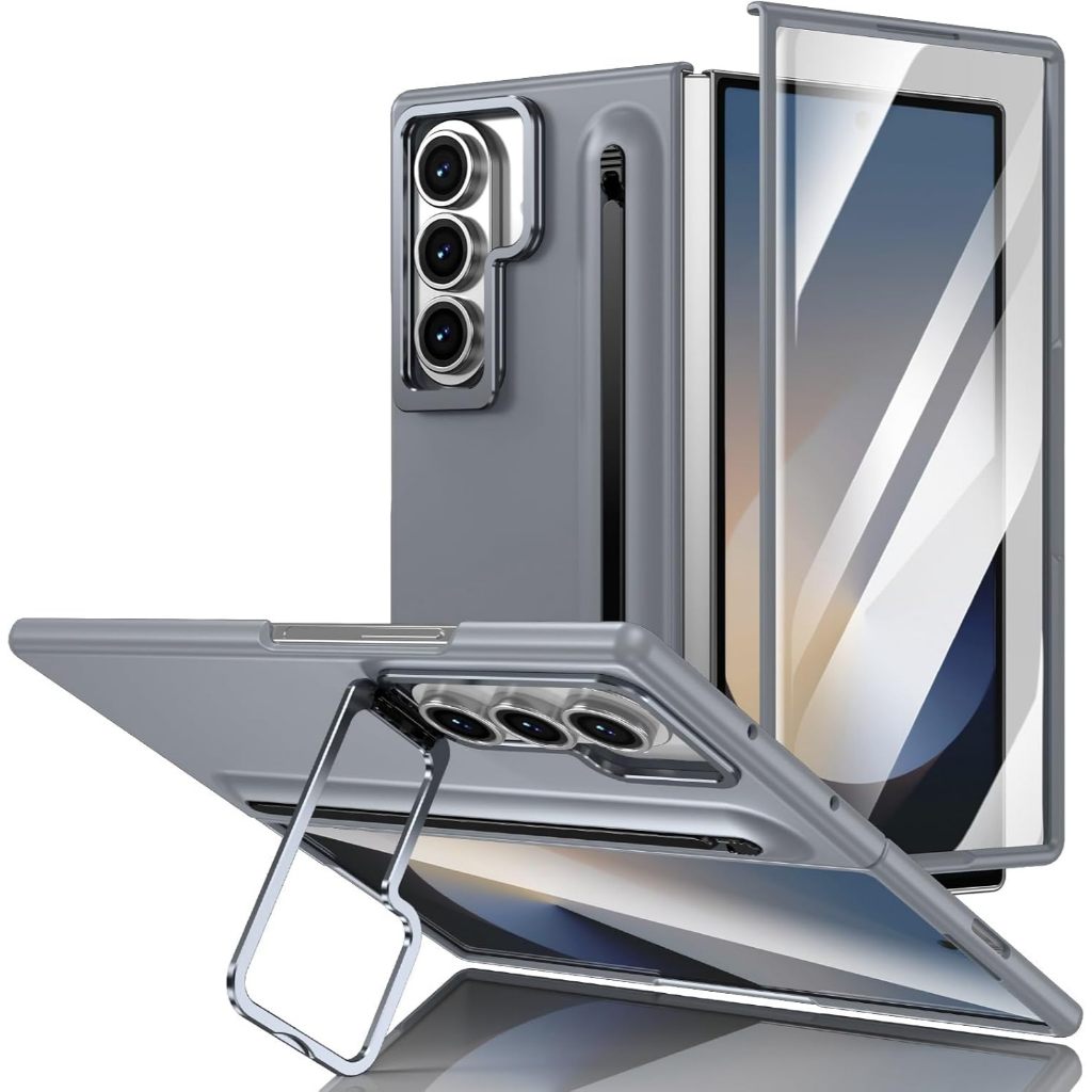 Samsung Galaxy Z Fold 7 สมาร์ทโฟนแบบฝาพับขาตั้งกล้องเข้ากันได้กับเคสพร้อมช่องเสียบปากกา S ขนาดกะทัดร