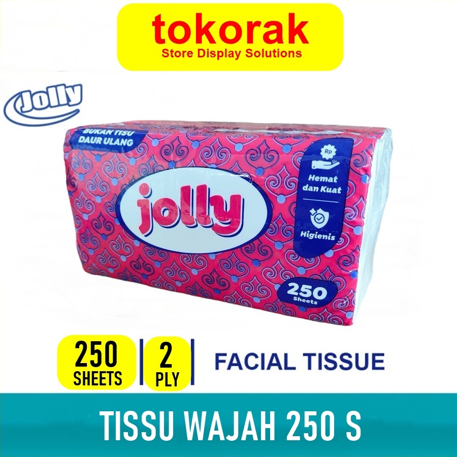 JOLLY FACIAL TISSUE 250 SHEET FACIAL TISSUE 250S