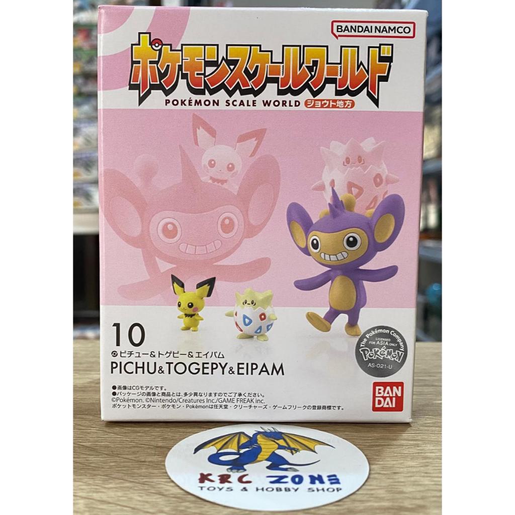 BANDAI POKEMON SCALE WORLD JOHTO PICHU TOGEPI & AIPOM PSW รูปไม่ใช่ PIKACHU