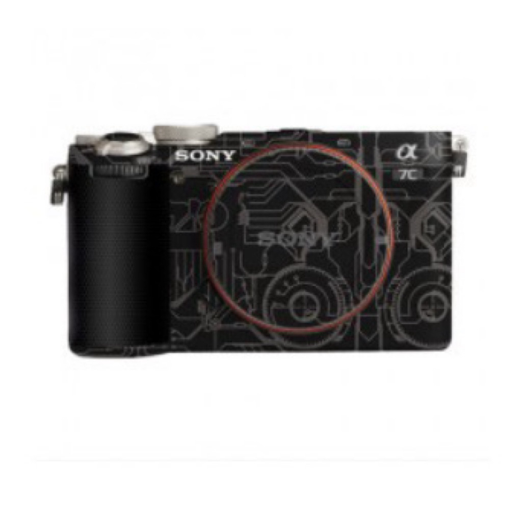 สติ๊กเกอร์ 3M สําหรับรุ่น Sony A7C2 - วงจรทอง + เมทริกซ์
