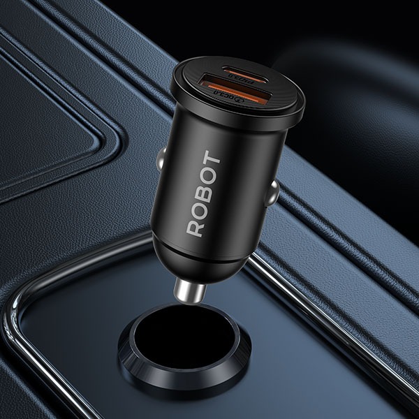 ROBOT RT-CC6 Mini Metal 35W Usb+Type-C Car Charger Adapter