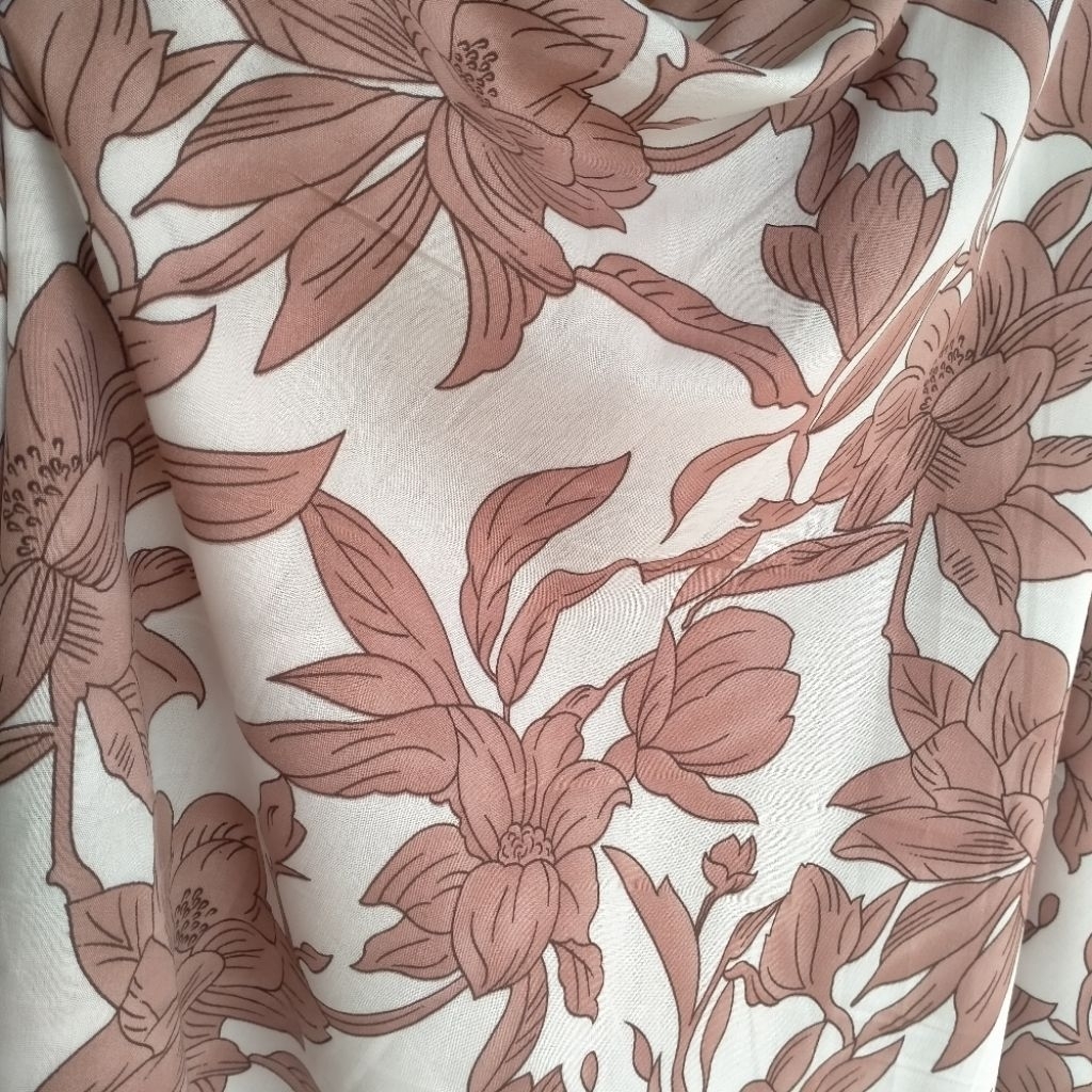 KATUN ผ้าคอตตอนเรยอน _Premium Rayon Cotton_Rayon Cotton Motif.ราคาที่ระบุ/ครึ่งเมตร (0.5 mtr)