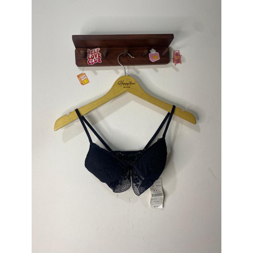 OYSHO ชุดชั้นในลูกไม้สีดํา