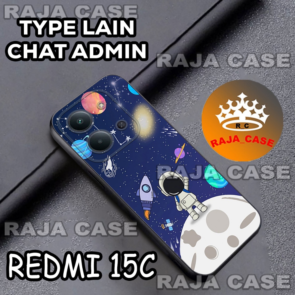 เคส HP [RC17] REDMI 15C - REDMI 15C Casing [ASTRONAUTS Motif] - วัสดุยาง - โทรศัพท์มือถือทุกประเภท