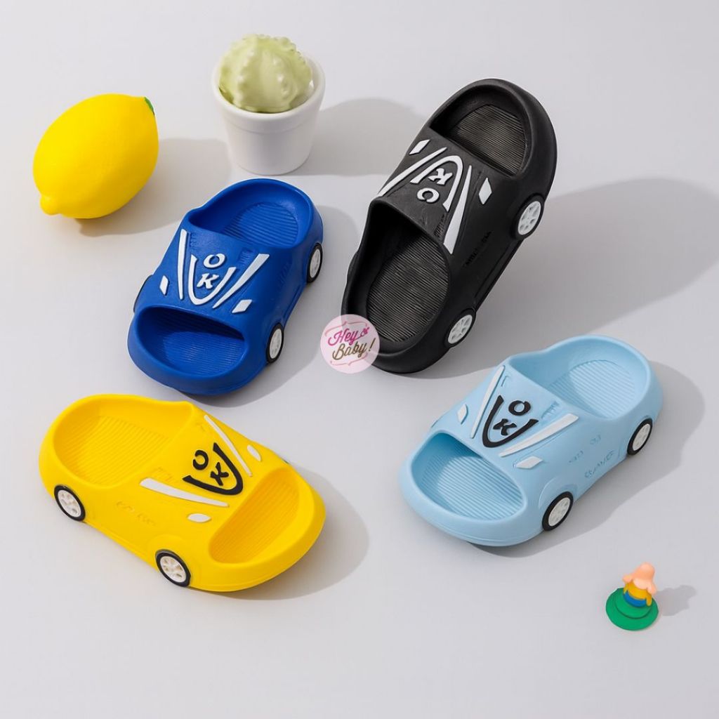 HEYBABY-รองเท้าแตะยางรถยนต์ Viber สําหรับเด็กชายและเด็กหญิง น่ารักและอินเทรนด์
