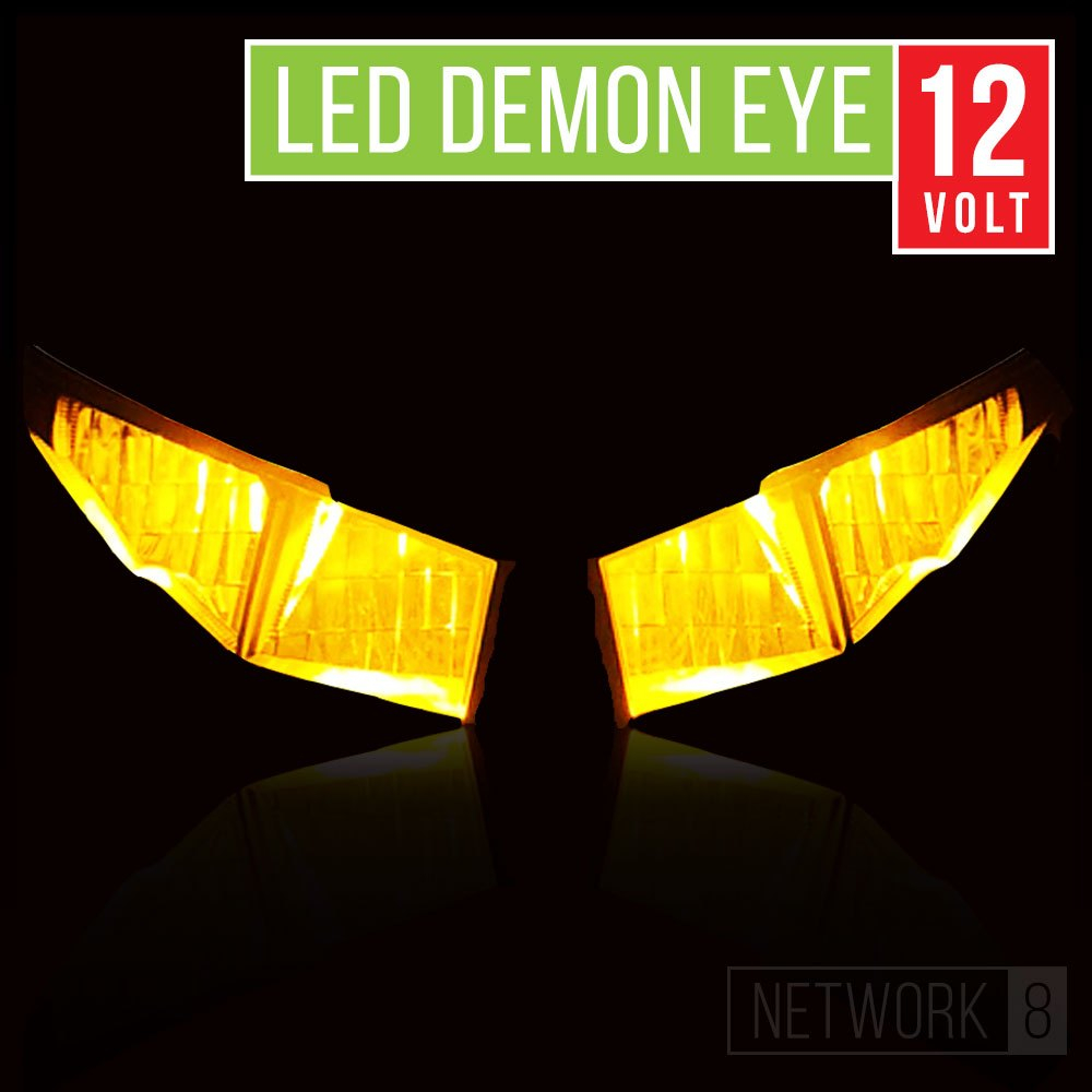 MATA DEMON EYE ไฟ LED DEVIL EYE LIGHTS DEMON 3 EYES 6 EYES 9 EYES POINTS 12V รถจักรยานยนต์รถยนต์