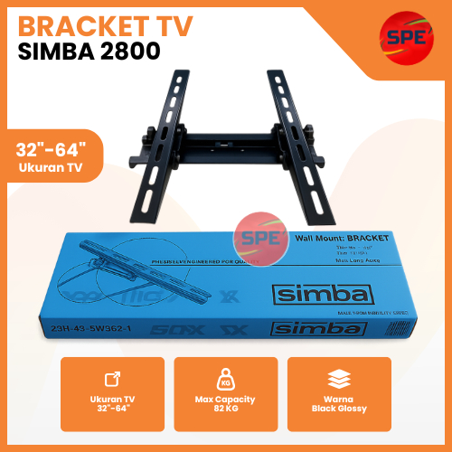 SIMBA LCD LED TV BRACKET TV SIZES 32, 40, 42, 43, 50, 55, 65 INCH TV BRACKET TV BRACKET 32" - 64"