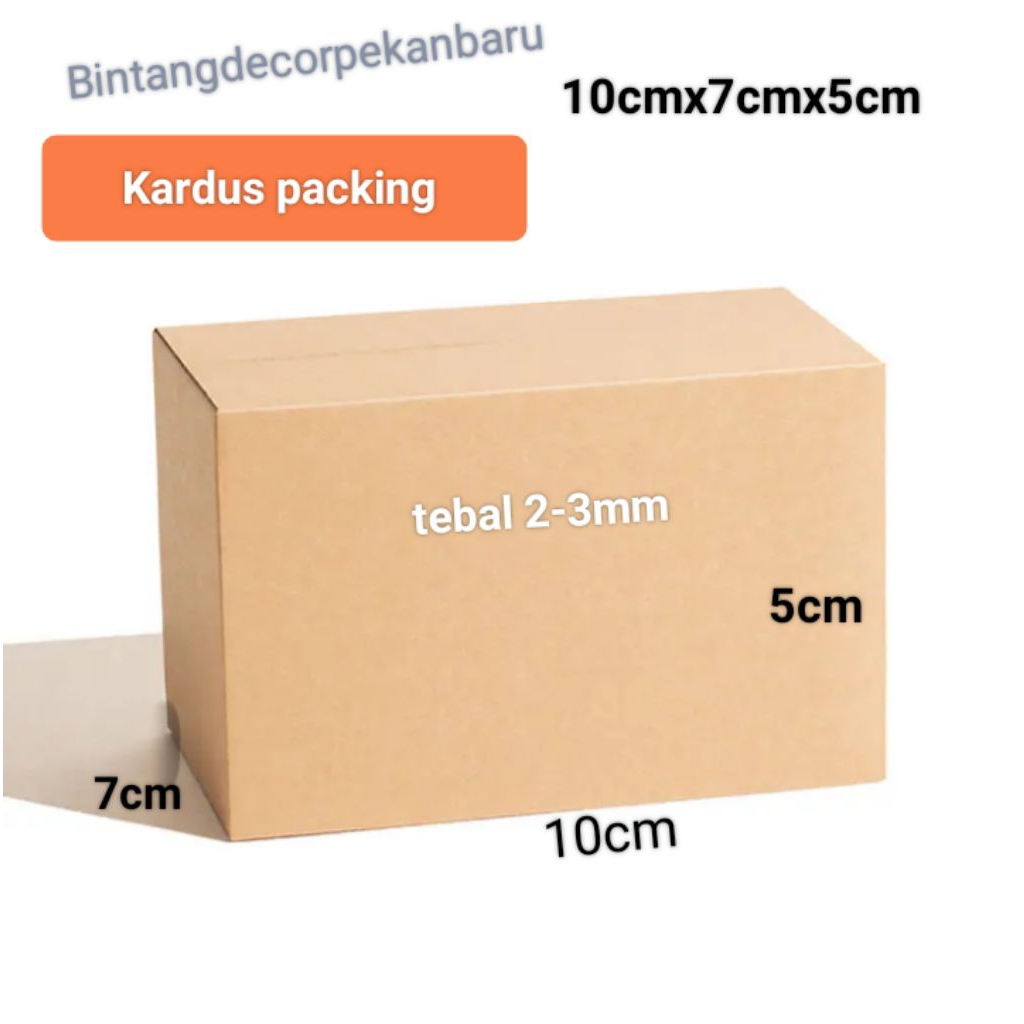 (Packbaru88) New Plain Packing Cardboard/Packing Cardboard ขนาด 10cmx7cmx5cm